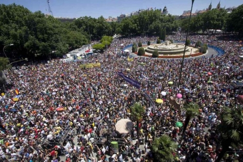 Post image for Over 250,000 Spaniards protest against Euro Pact