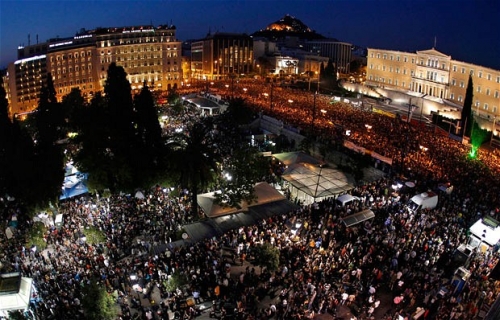 Post image for Defiant statement by indignant following Syntagma eviction
