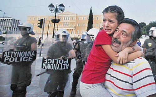 Post image for Greek police beat 8-year old: “dad, why did they hit me?”