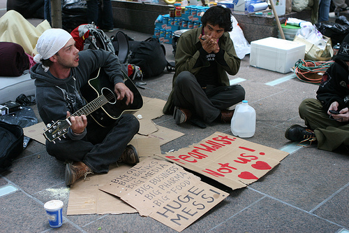 Post image for Wall Street occupation goes into 4th day — in pictures