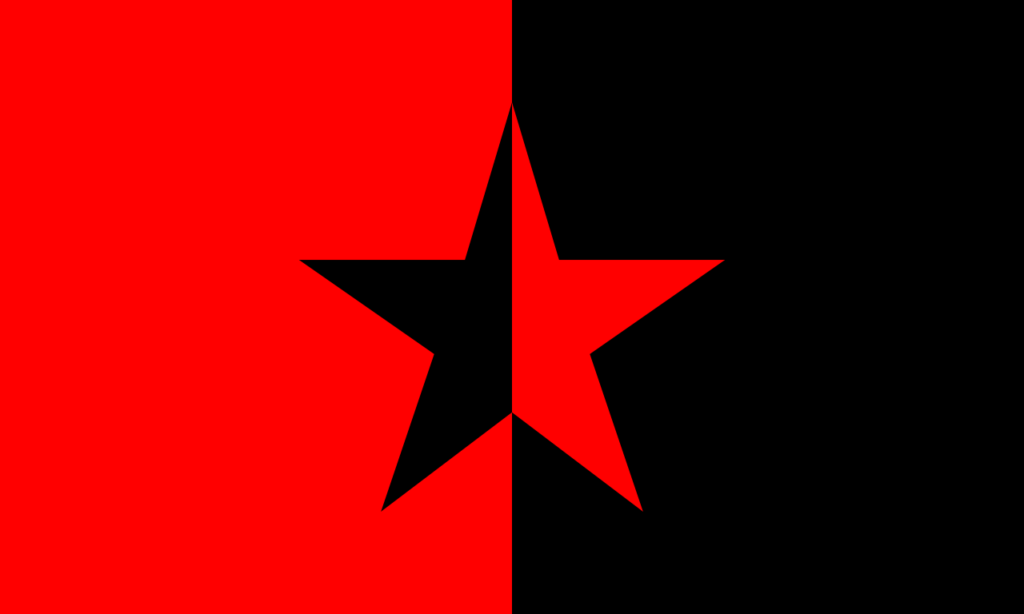 Red and Black Star